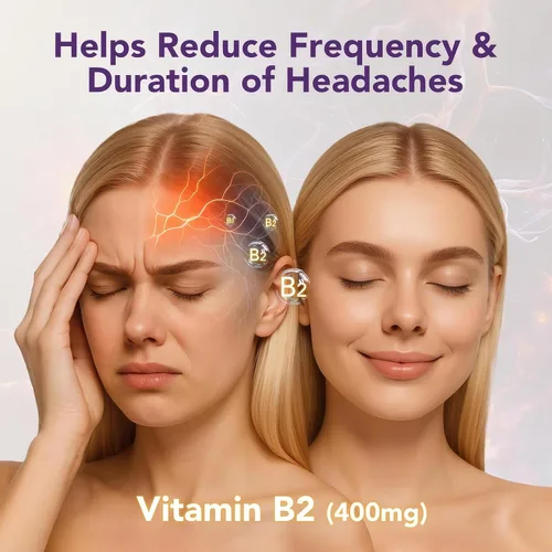 Vista 3 de Gomitas de vitamina B2 de 400 mg Riboflavina 400 mg con CoQ10 150 mg, magnesio 200 mg Vitamina B2 400 mg para niños y adultos, sistema nervioso