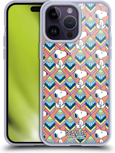 Vista 53 de Head Case Designs Snoopy Deco Dreams - Funda de gel suave con licencia oficial de Peanuts Blue Pattern compatible con Apple iPhone 7 Plus/iPhone 8