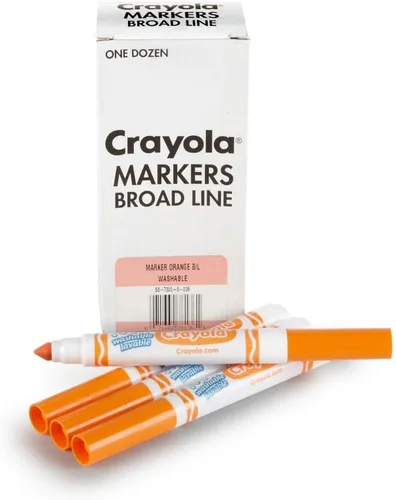 Vista 10 de 12 marcadores de punta gruesa lavables Crayola, Negro