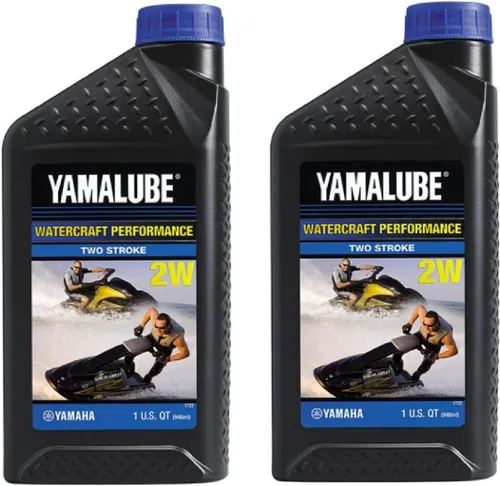 Vista 7 de Yamaha, 1 galón de aceite Yamalube 2-W para motor 2 tiempos para moto de agua Waverunner