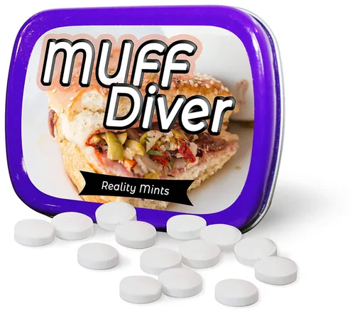 Vista 23 de Funny Statement Mints - Breath Fresheners for Adults - Mens Gag Gifts, Stocking Stuffers, Candy Basket Fillers - Sugar-Free - Pocket-Size Metal Tins