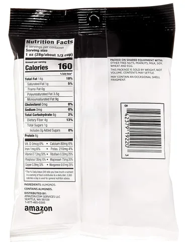 Vista 2 de Marca Amazon - Almendras rebanadas Happy Belly, 6 onzas (Paquete de 1)