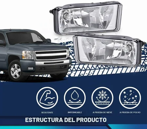 Vista 4 de PIT66 Tapas de parachoques y luces antiniebla, compatibles con Chevy Silverado 1500 07-13 Tapas de parachoques y luces antiniebla, compatibles