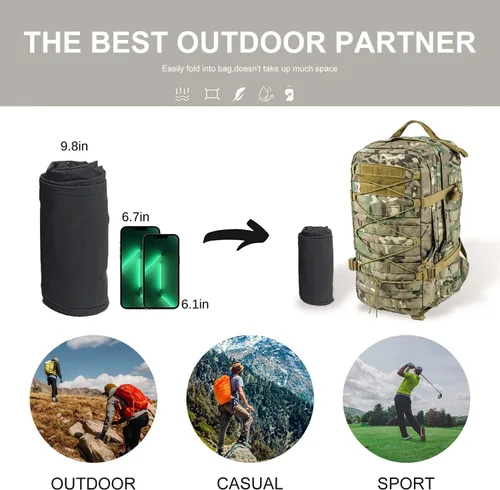 Vista 4 de Arunlluta Pantalones de senderismo para hombre, pantalones de viaje para senderismo, resistentes al agua, pantalones de trabajo para hombre