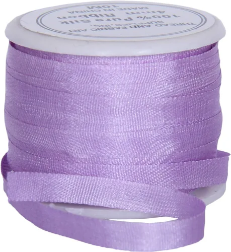 Vista 94 de Threadart Cinta de seda 100% pura - 3 tamaños - Docenas de colores - Castaño - 2 mm No. 524 Soft 100% pure silk ribbon on a single spool - perfect