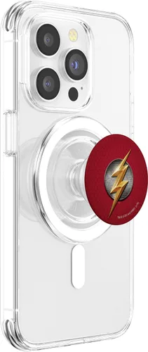 Vista 3 de PopSockets MagSafe PopGrip con logotipo de la Liga de la Justicia para iPhone
