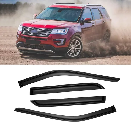 Vista 31 de Protección contra lluvia para ventanas para Ford Explorer/Mercury Mountaineer 2002-2010, protector de visera de ventana, deflector de viento