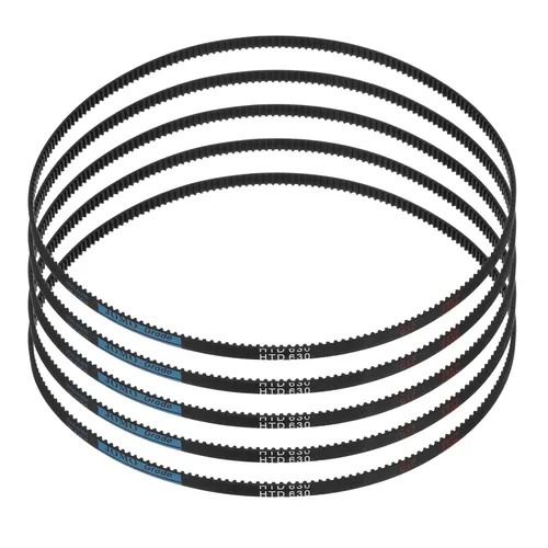 Vista 54 de uxcell 4 piezas HTD-3M Correa de Distribución de Goma 48 Dientes, Longitud de Paso 144mm x Ancho 6mm x Altura 2.4mm, Correa de Polea de Distribución