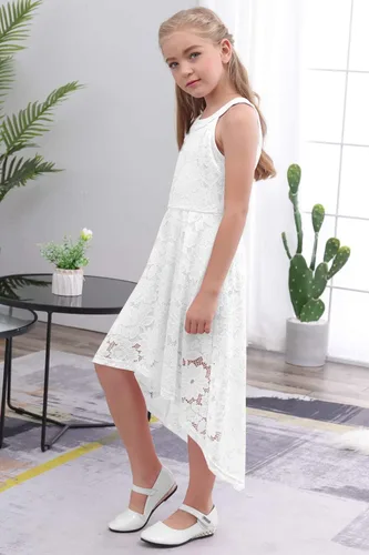 Vista 3 de GORLYA Elegante vestido de fiesta de cumpleaños para niña de 4 a 14 años