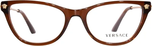 Vista 2 de Eyeglasses Versace VE 3309 5324 Transparente Marrón