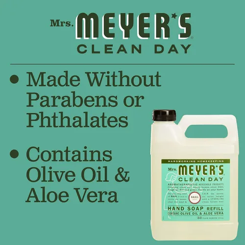 Vista 8 de MRS. MEYER'S CLEAN DAY - Recambio de jabón para manos, paquete variado de 2 unidades (lavanda y albahaca)