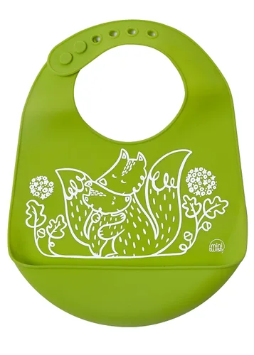 Vista 12 de Modern Twist - Babero 100% silicona de grado alimenticio, impermeable y reutilizable, Badger Family - Lavanda