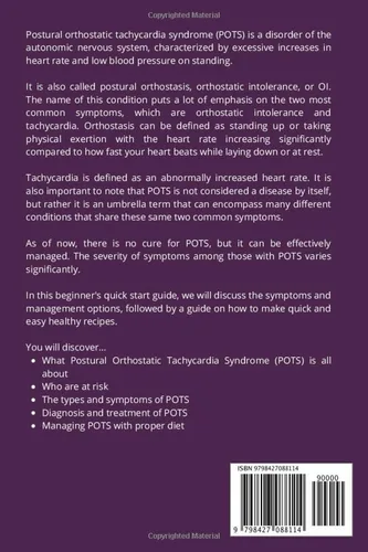 Vista 2 de Postural Orthostatic Tachycardia Syndrome A Beginner's Quick Start Guide for Women on Managing POTS Through Diet, With Sample Curated Recipes