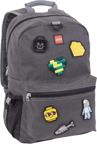 Vista 3 de LEGO Mystery Patch - Mochila y bolsa serie 3 con 6 parches surtidos, color gris, Gris, Mochila