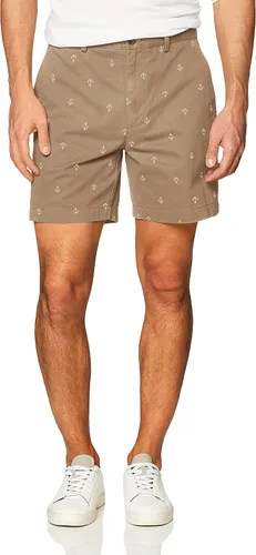 Vista 10 de Amazon Essentials - Pantalones cortos chinos de corte clásico 7 pulgadas para hombre