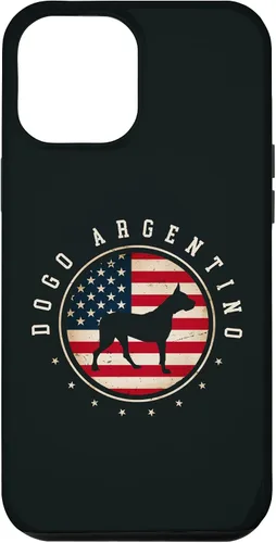 Vista 10 de Funda para iPhone 12 mini Dogo Argentino USA Flag 4 julio para perro mamá papá