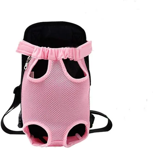 Vista 13 de Mochila ajustable para mascotas, transportador para perros, cachorros y gatos para viajes, senderismo y automóvil, transportador frontal y mochila