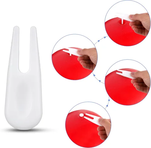 Vista 5 de PEUTIER Kits de bomba de bola de ejercicio, bomba de aire manual para pelota inflable con 10 tapones y un extractor de enchufes, bomba de bola