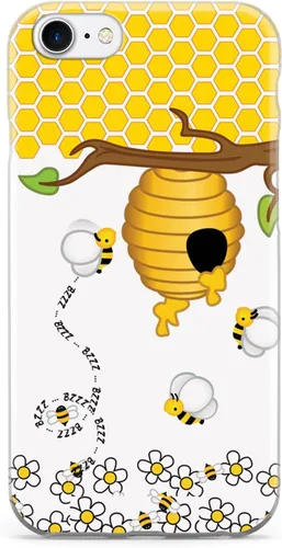 Vista 18 de Inspired Cases - Funda con textura 3D para iPhone Xs Max - Funda protectora de goma para iPhone Xs Max de Apple - Honey Bee