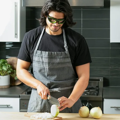 Vista 5 de RSVP International Gafas de cebolla, lentes sin niebla, prepara alimentos de forma segura sin lágrimas