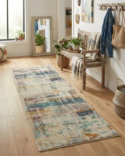 Vista 3 de Rugs - Alfombra Malibu – Alfombra de pasillo múltiple de 6 pies resistente a las manchas – Perfecta para pasillos, entradas y zonas interiores