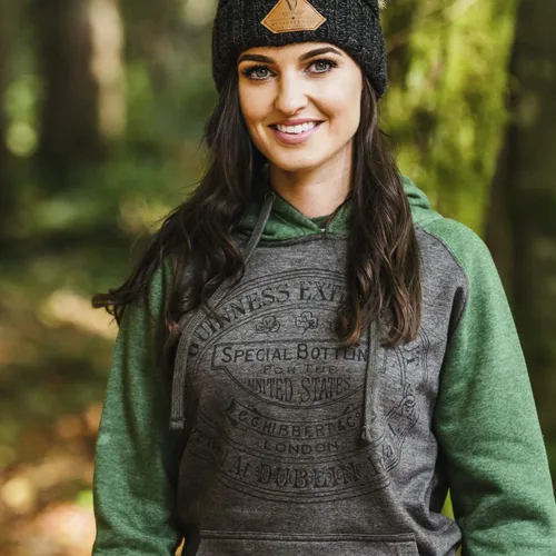 Vista 3 de Guinness Official Merchandise Guinness Signature - Sudadera con capucha de mezcla de algodón y poliéster, cómoda sudadera con capucha