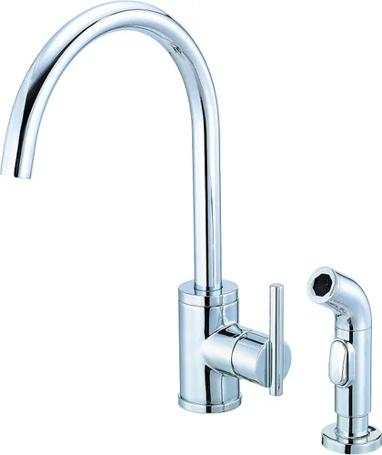 Vista 4 de Gerber D401058BB Grifo de cocina Parma de fontanería con aerosol, bronce cepillado