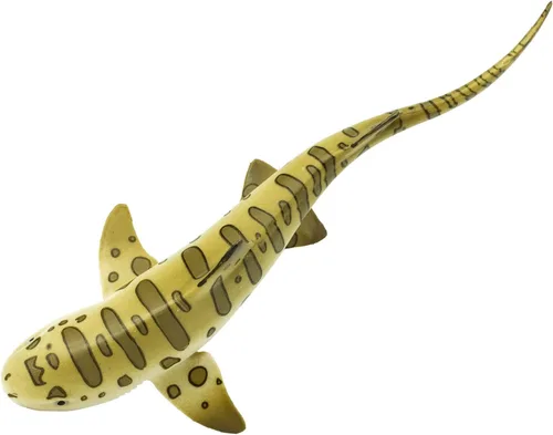 Vista 2 de Safari Ltd. Figura de tiburón leopardo – Figura detallada de plástico de 5.5 pulgadas – Divertido juguete educativo para niños, niñas y niños a