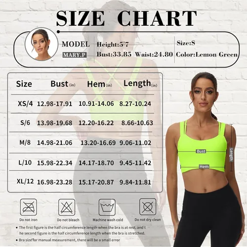 Vista 7 de Attifall Sujetador deportivo con tirantes y copa CD, espalda cruzada, para yoga, entrenamiento, correr, gimnasio, deportes