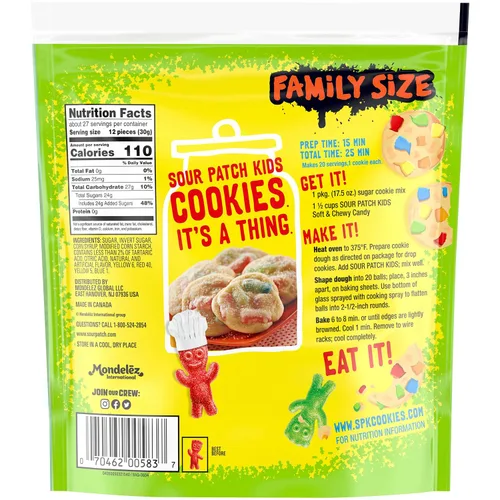 Vista 13 de SOUR PATCH KIDS - Caramelos suaves y masticables, tamaño familiar, bolsa de 1.8 libras (paquete de 2)