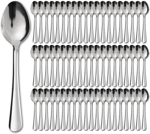 Vista 10 de Juego de 36 Piezas de Tenedores de Cena - Tenedores de Cubiertos de Acero Inoxidable Windsor de 7.1 Pulgadas Aptos para Lavavajillas para 36