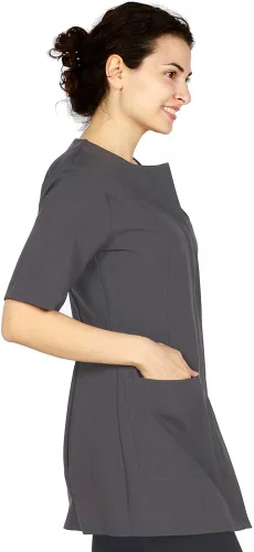 Vista 5 de Cathy - Bata de salón profesional, chaqueta de estilista, uniforme de cosmetología