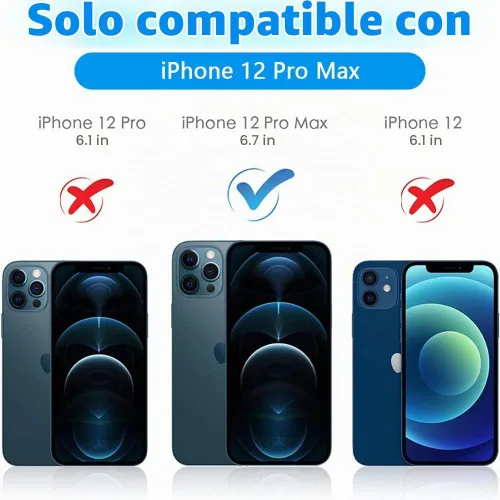Vista 2 de imluckies Protector de lente de cámara para iPhone 12 Pro Max de 6.7 pulgadas, vidrio templado transparente HD y dureza 9H, compatible con fundas