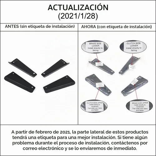 Vista 2 de Xitomer Kit de tablero de rally para KLR650 Gen2 2008-2018 Soporte elevador
