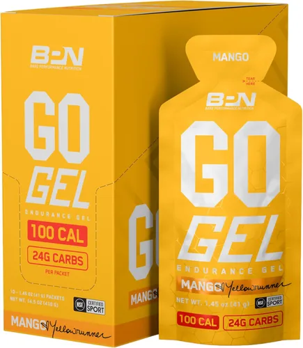 Vista 10 de BARE PERFORMANCE NUTRITION, BPN Go Gel Endurance, 0.94 onzas de carbohidratos y 100 calorías por paquete, vegano + gel para correr sin gluten, 10