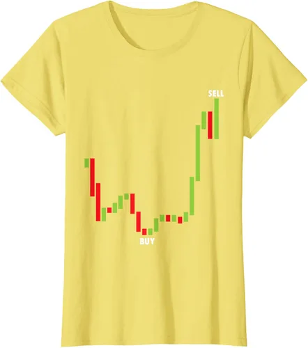 Vista 28 de Funny Day Trading Comprar Baja Venta Alta Stock Trading Camiseta Negro