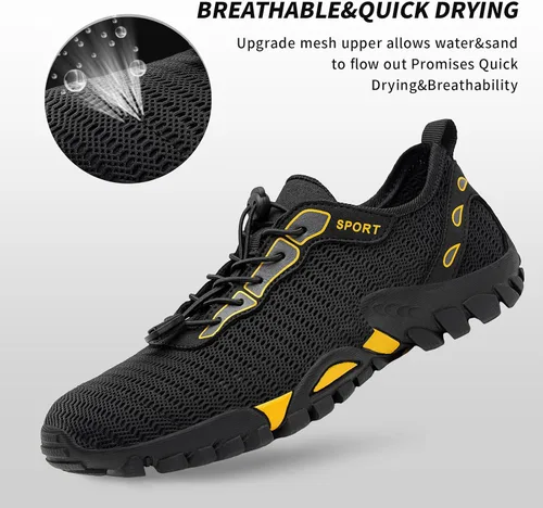 Vista 2 de SOBASO Zapatos de agua para mujer, secado rápido, senderismo, natación, playa, río, zapatos para pesca, deportes acuáticos, buceo, vela, viajes