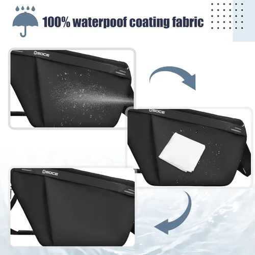 Vista 8 de Bolso bandolera bandolera para el pecho impermeable mochila de hombro bandolera en el pecho paquete de funda de mochila para bicicleta deportiva 20