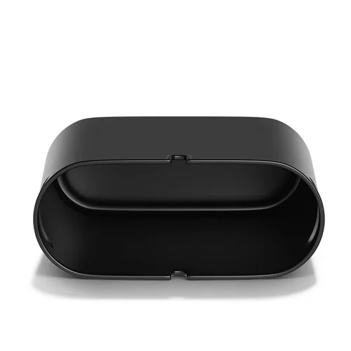 Vista 7 de SUBEKYU Basurero de 2.3 galones para baño, pequeño bote de basura de oficina para cocina, papelera rectangular delgada, plástico, negro