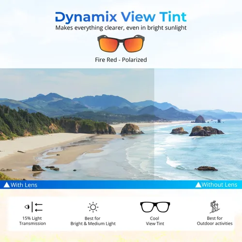 Vista 4 de Dynamix Lentes de repuesto polarizadas para Oakley Holbrook OO9102 Fácil de instalar Se ajustan perfectamente