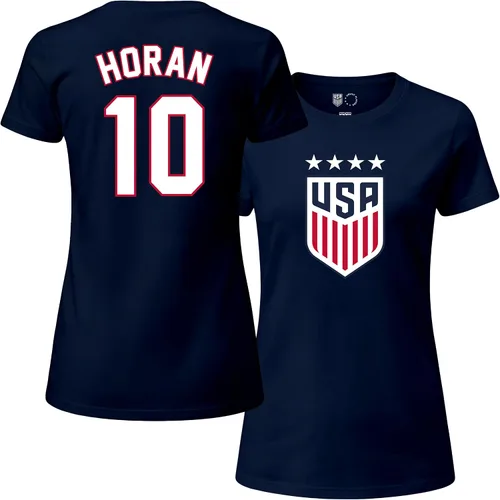 Vista 16 de Icon Sports Camiseta de algodón con licencia oficial del equipo nacional de fútbol femenino de EE. UU. - Mujeres - 67WCT