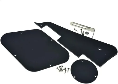 Vista 10 de KAISH Abalone Pearl LP - Placa trasera para guitarra con soporte de níquel de acero y tornillos de montaje para EE. UU