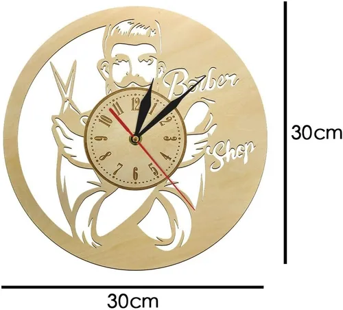 Vista 2 de Reloj de pared rústico vintage de 12 pulgadas con diseño retro, funciona con pilas, para sala de estar, dormitorio y oficina