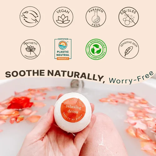 Vista 5 de Bombas de baño: Colección de aromaterapia, juego e individuales Regalos relajantes de spa para mujeres y hombres