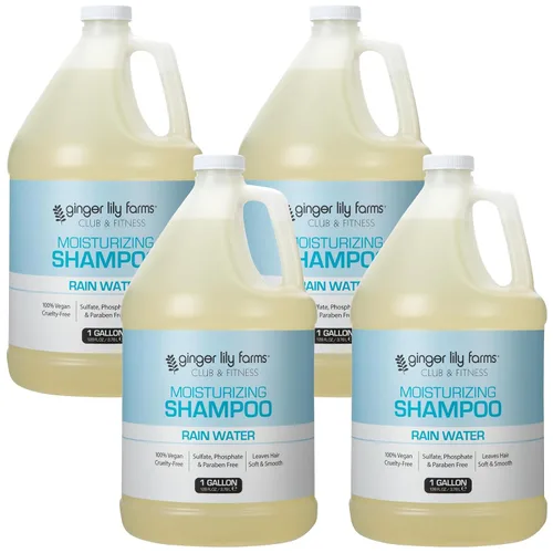 Vista 10 de Ginger Lily Farms Club & Fitness Champú hidratante para todo tipo de cabello, 100% vegano y libre de crueldad, aroma a aloe vera, repuesto de 1