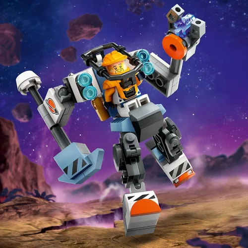 Vista 5 de LEGO City Space Construction Mech Suit Building Set, divertido juguete espacial para niños de 6 años en adelante, idea de regalo espacial para niños