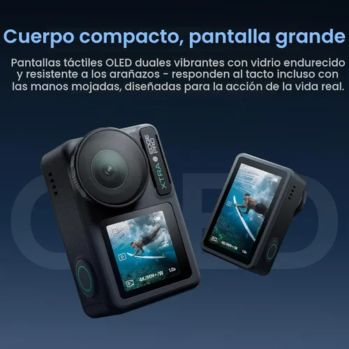 Vista 3 de Paquete de batería dual Pro - Sensor de 1/1.3 pulgadas, resistente al agua de 65 pies, batería de 216 minutos, video nocturno de 4K/120 fps