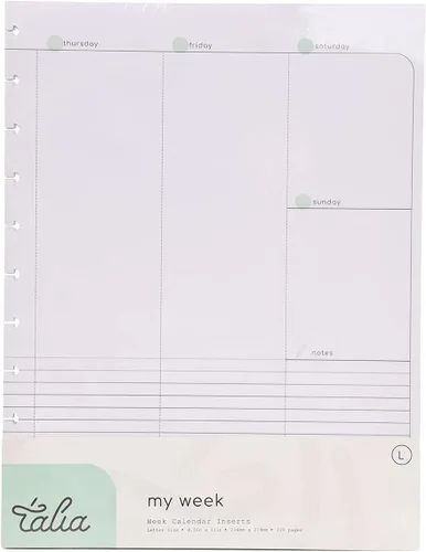 Vista 5 de Talia - Recambios para cuaderno con espiral (Páginas en blanco (negro), Junior (5.5 x 8.5 pulgadas))