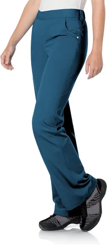 Vista 2 de Urbane Ultimate - Pantalones quirúrgicos para mujer ajuste moderno tela elástica suave de lujo cintura 5050 sanitarios médicos 9300 Caribe