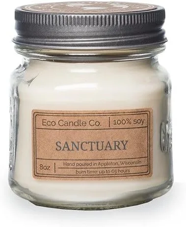 Vista 21 de Eco Candle Co. Vela Reciclada, Gardenia y Guayaba, 6 oz. – Aromas de Gardenia, Jazmín, Guayaba y Verdes Tropicales – 100% Cera de Soja, Sin Plomo